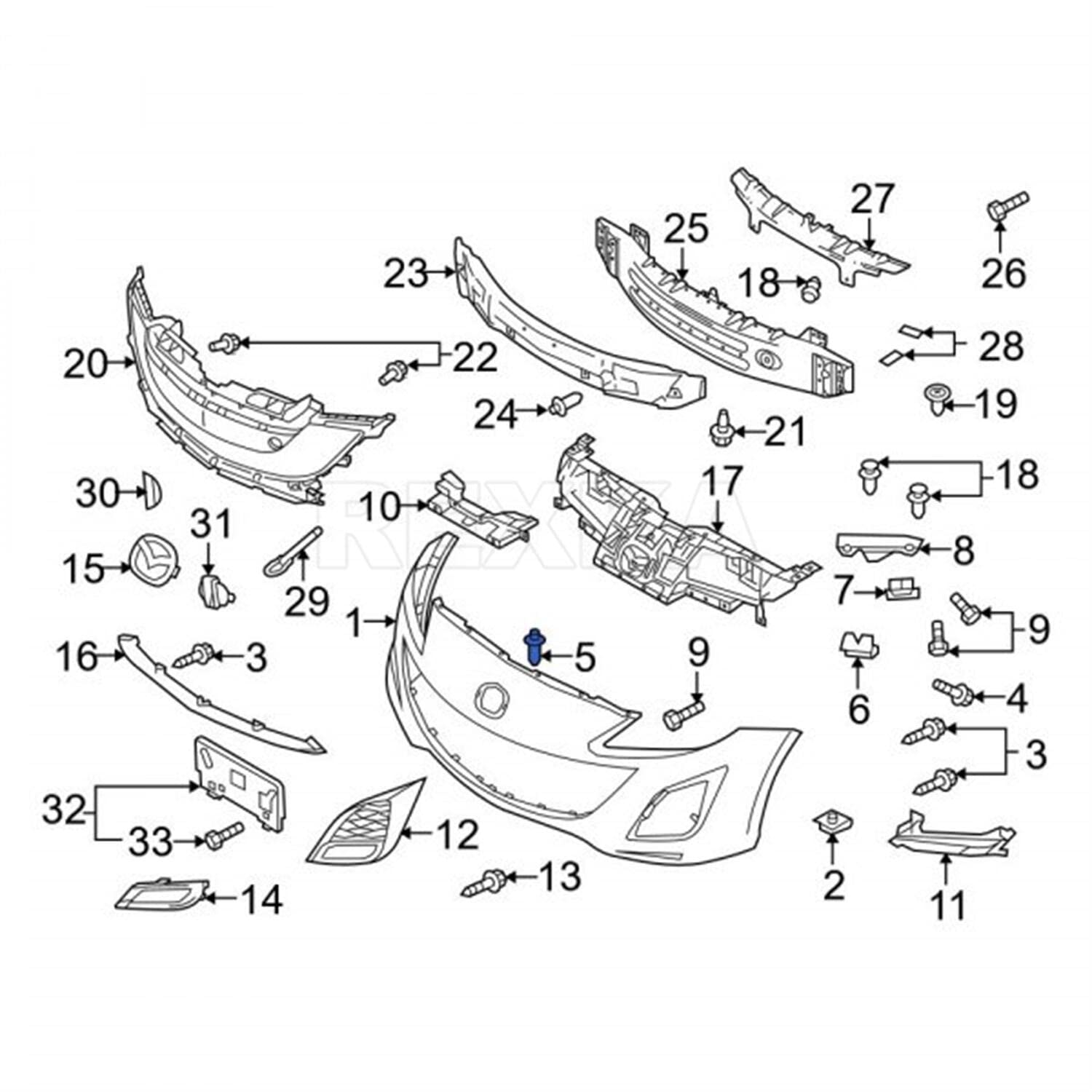 Amazon | Rexka スプラッシュシールドロッカーモールディングバンパー